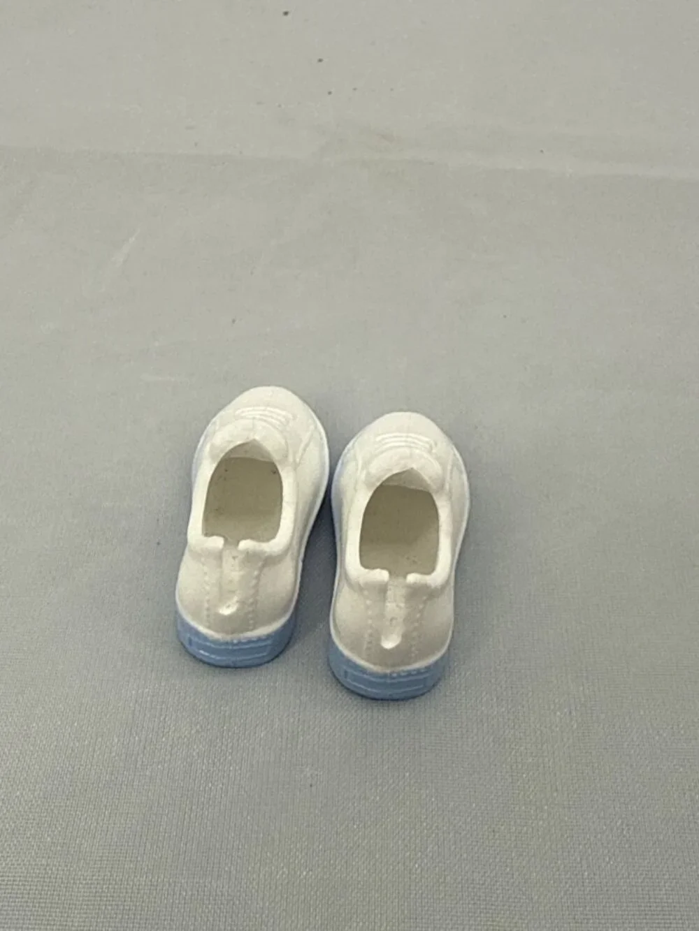 Fashion Doll Y2K White Sneakers Light Blue Sole Chunky 1:6 Scale